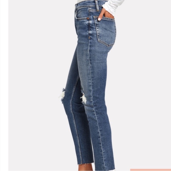 Re/Done High Rise Ankle Crop - Picture 1 of 10